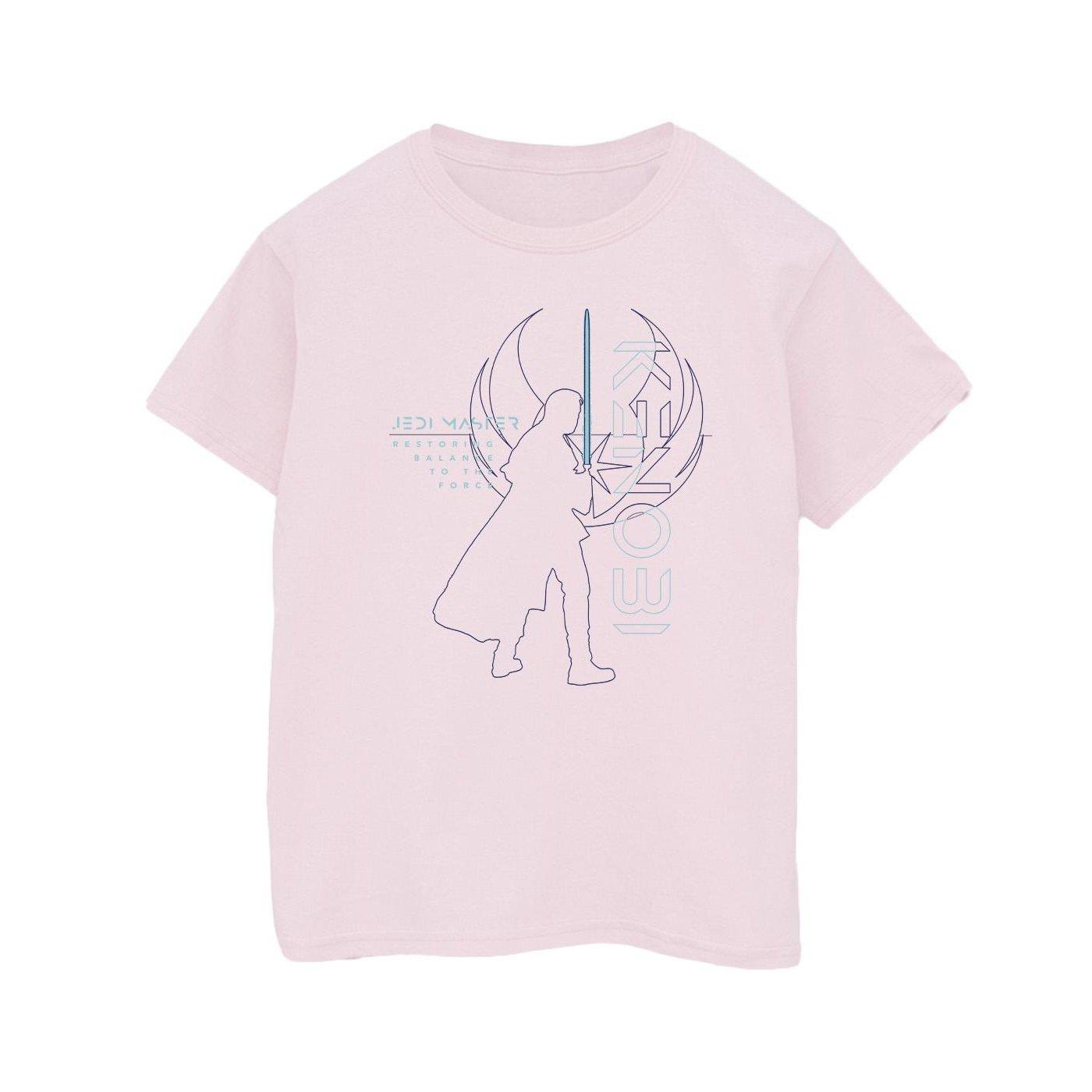 Image of Obiwan Kenobi Jedi Master Balance Tshirt Damen Pink L
