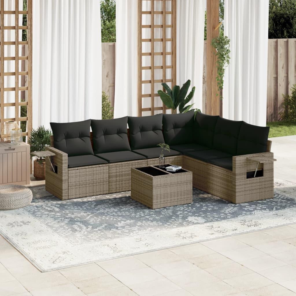 VidaXL set divano da giardino Polirattan  