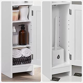 Pricenet Mobile da bagno compatto bianco con ripiani regolabili  