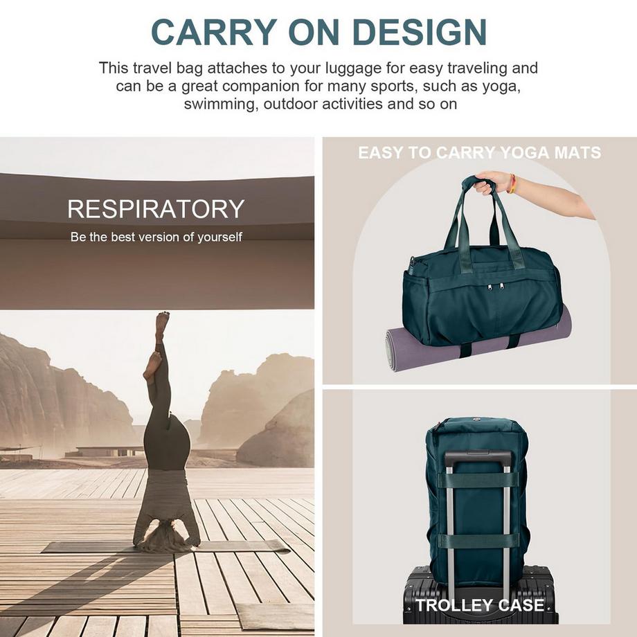 Only-bags.store Sac de sport avec compartiment à chaussures sac de voyage weekender bagage à main  