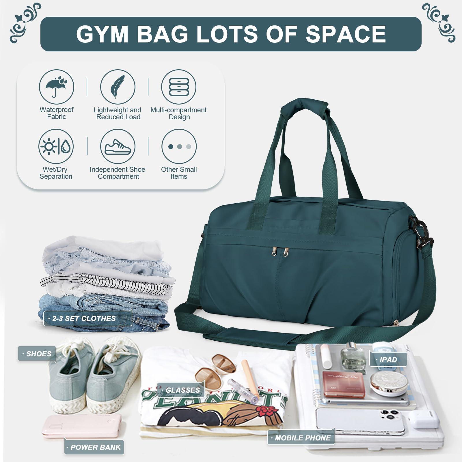 Only-bags.store  Seesack Sporttasche mit Schuhfach Reisetasche Weekender Reisetasche Handgepäck Tasche für Flugzeug 