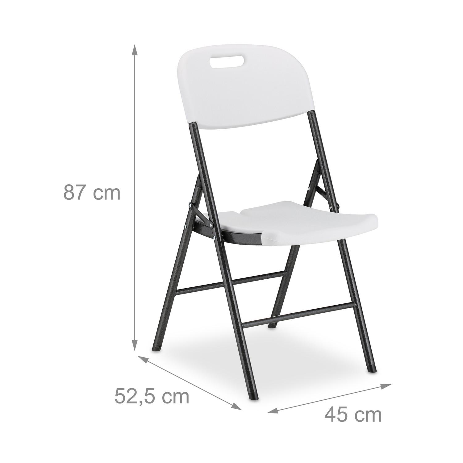 B2X Sedia pieghevole da giardino in set da 2  