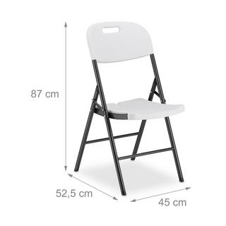 B2X Sedia pieghevole da giardino in set da 2  