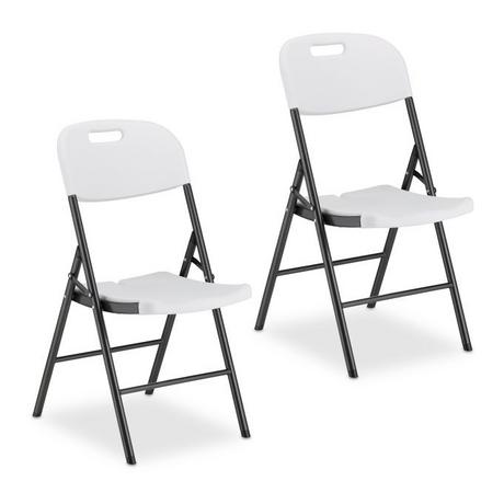 B2X Sedia pieghevole da giardino in set da 2  