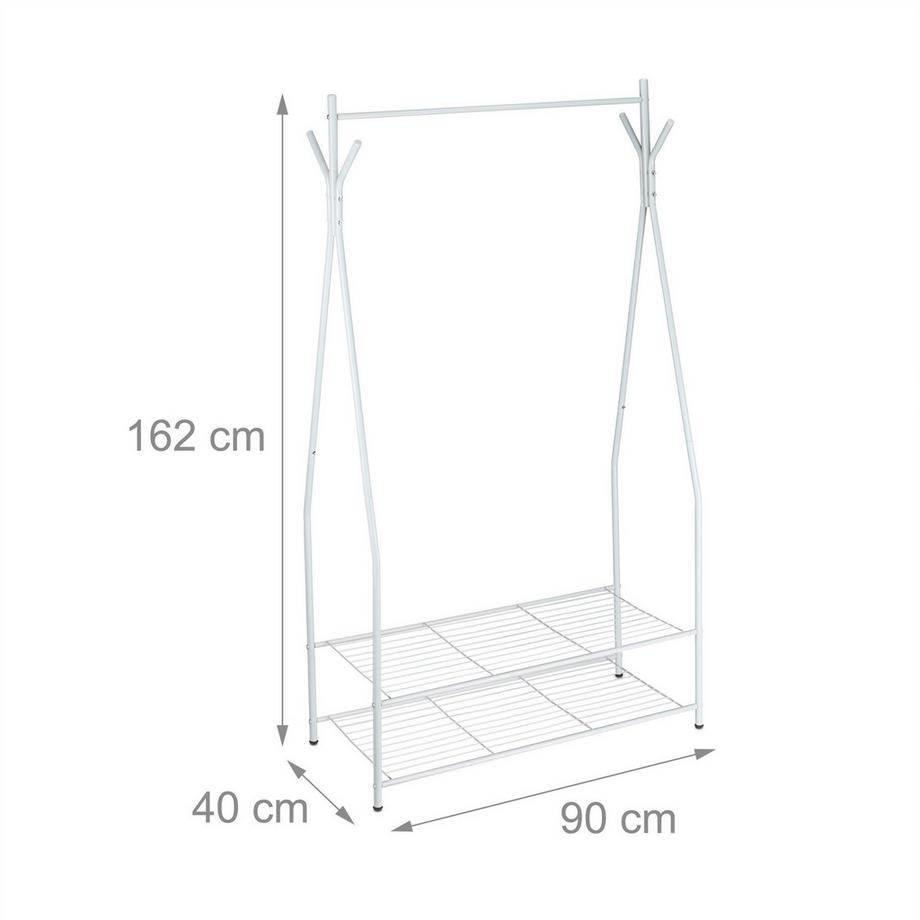 B2X Appendiabiti con ripiano per scarpe SANDRA  