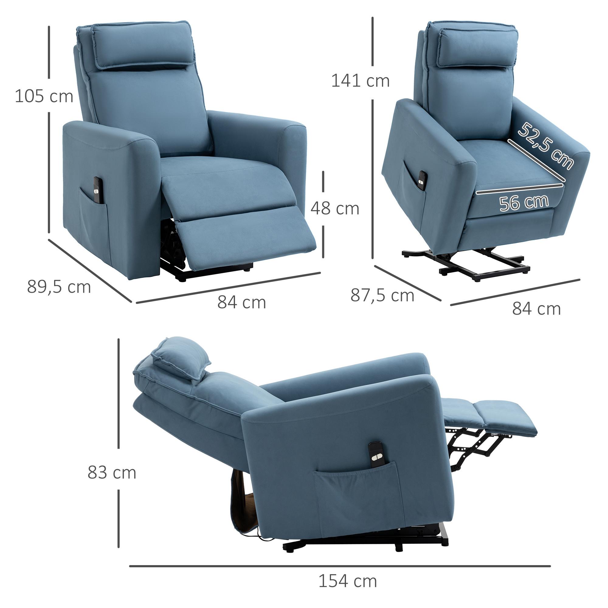 HOMCOM  Fauteuil avec aide à se lever 