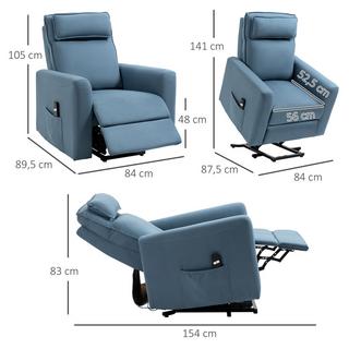 HOMCOM  Fauteuil avec aide à se lever 