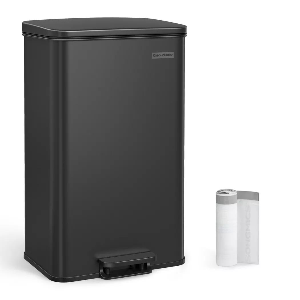 Pricenet – 40-Liter-Küchenabfalleimer aus Stahl mit Soft-Close-Deckel, 55.5CM