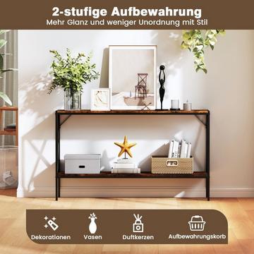 Konsolentisch mit 2 Ablagen