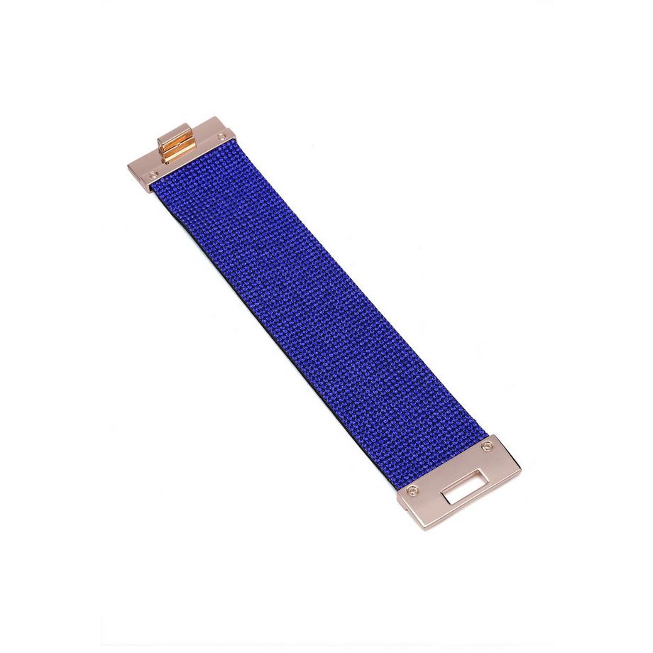 AVANT-GARDE PARIS  Bracelet en cuir clouté de cristaux de luxe 