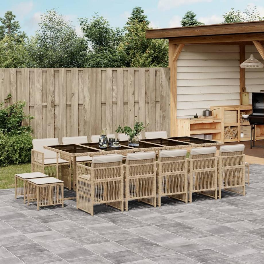 VidaXL set da pranzo da giardino Polirattan  