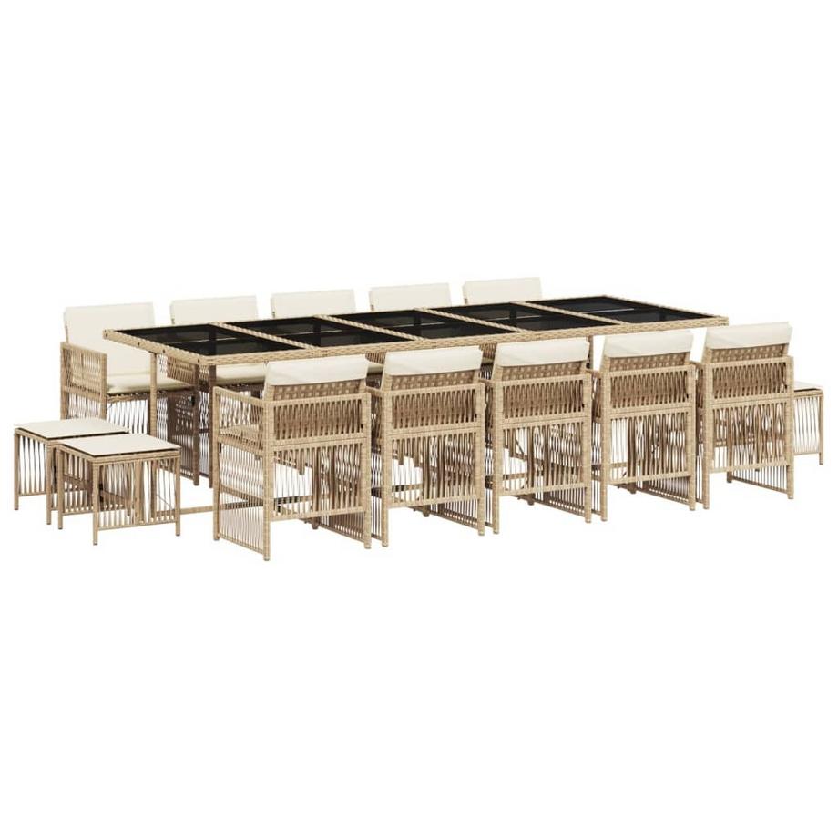 set da pranzo da giardino Polirattan