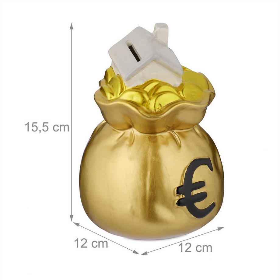 Northio Tirelire dans un sac d'argent  