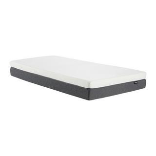 Ysmée Ensemble 90 x 190 cm sommier coffre blanc + matelas mousse HD 7 zones et accueil mémoire de forme déhoussable ép.25cm - RIAU de YSMÉE  