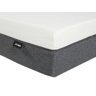 Ysmée Ensemble 90 x 190 cm sommier coffre blanc + matelas mousse HD 7 zones et accueil mémoire de forme déhoussable ép.25cm - RIAU de YSMÉE  