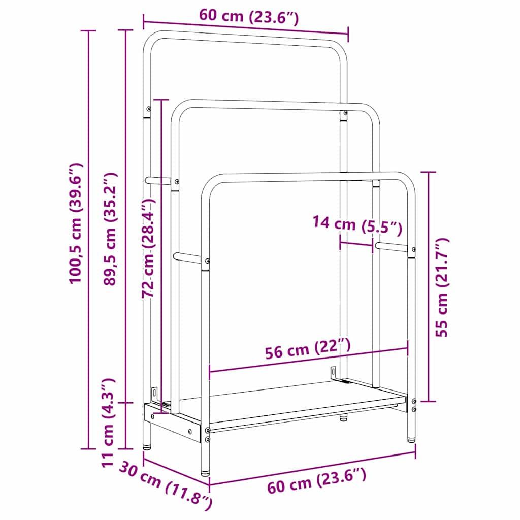 VidaXL Moderner kleiderständer holzwerkstoff  