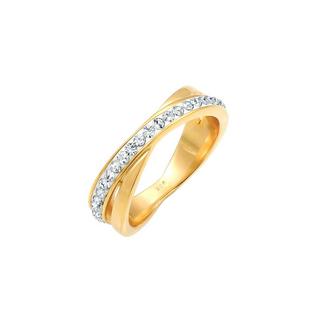 Elli  Ring Wickelring Zart Basic Kristalle 