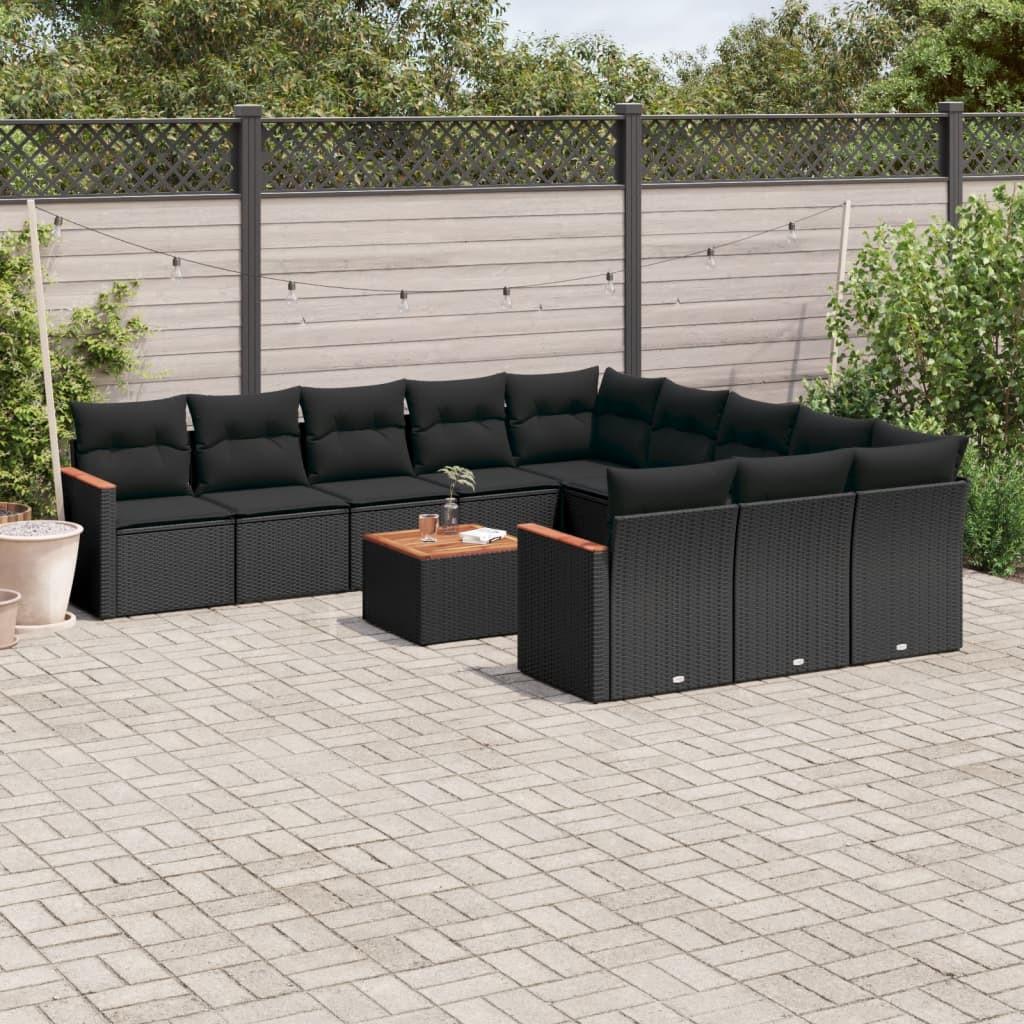 VidaXL set divano da giardino Polirattan  