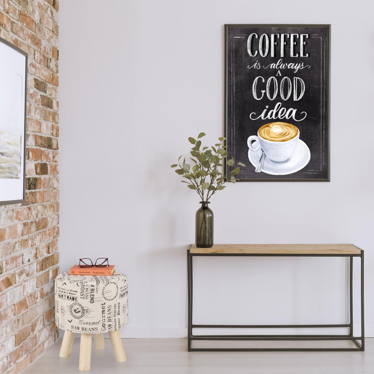 B2X Tabouret rond avec revêtement en tissu  