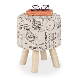 B2X Tabouret rond avec revêtement en tissu  