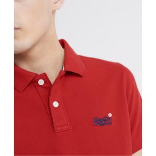 Superdry  piqué-poloshirt aus bio-baumwolle 