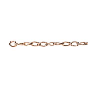 Bracelet Navette Rotgold 750. 21cm, 10mm