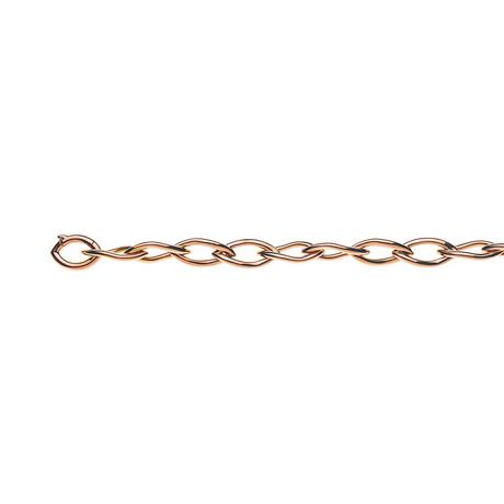 MUAU Schmuck  Bracelet Navette Rotgold 750. 21cm, 10mm 