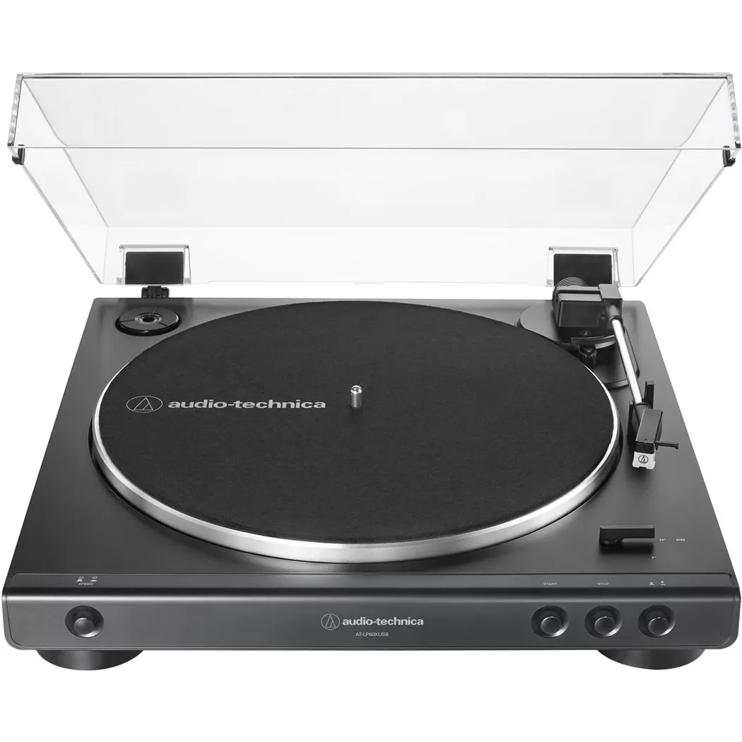 Audio-Technica Plattenspieler AT-LP60XUSB Schwarz/Grau