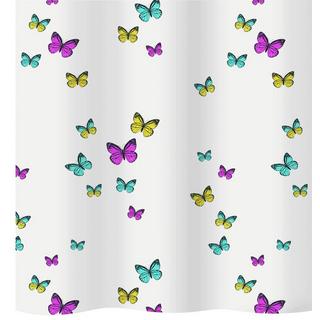 diaqua Rideau de douche textile Papillon  