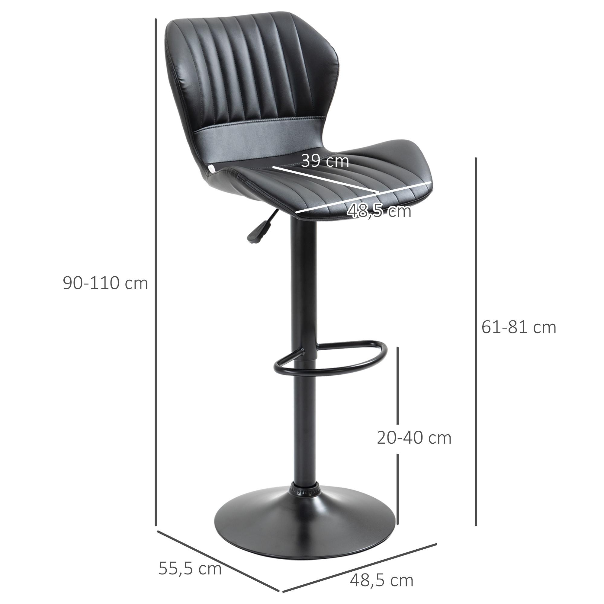 HOMCOM tabouret de bar  