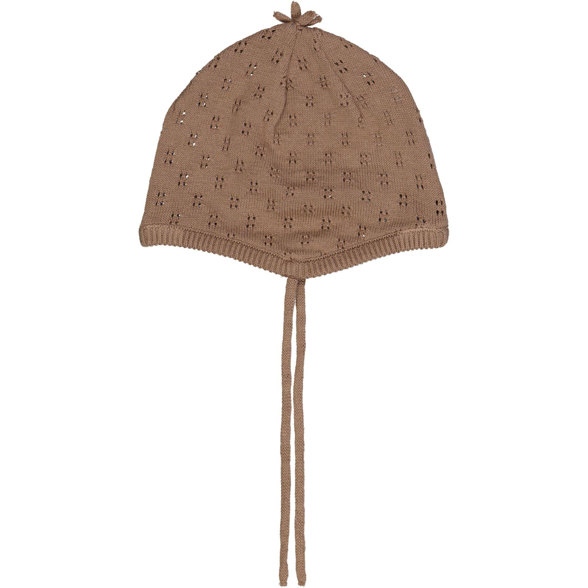 Image of Babystrickhut Unisex Nussbaum 0-3M