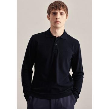 Polo Regular Fit Manche longue Uni