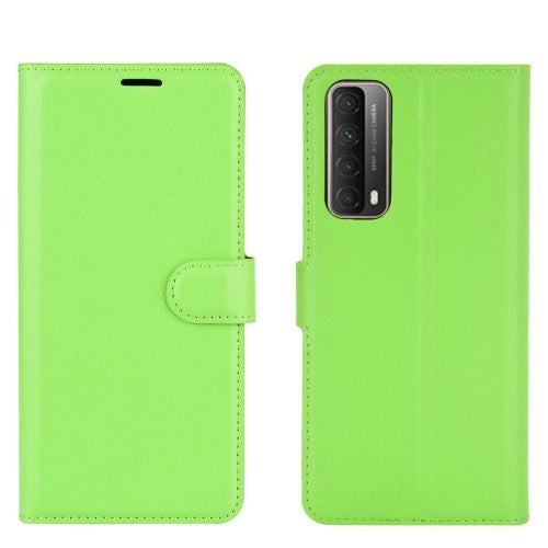 Cover-Discount  Huawei P smart 2021 - Étui en cuir coque vert 