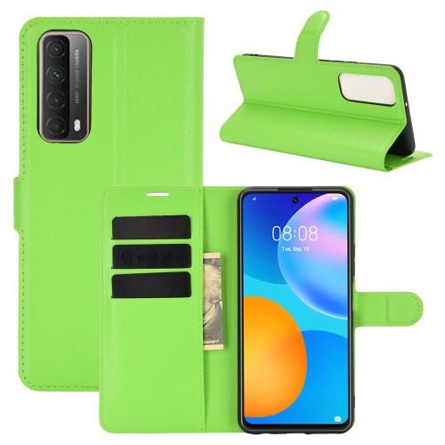 Cover-Discount  Huawei P smart 2021 - Étui en cuir coque vert 