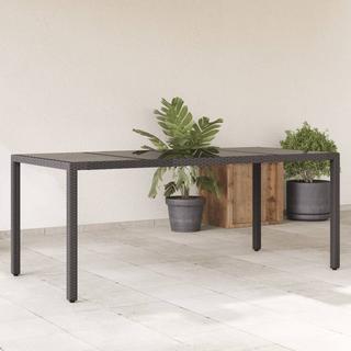 VidaXL Table de jardin rotin synthétique  