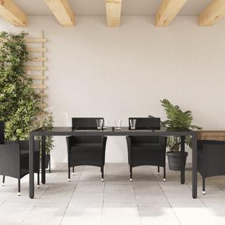 VidaXL Table de jardin rotin synthétique  