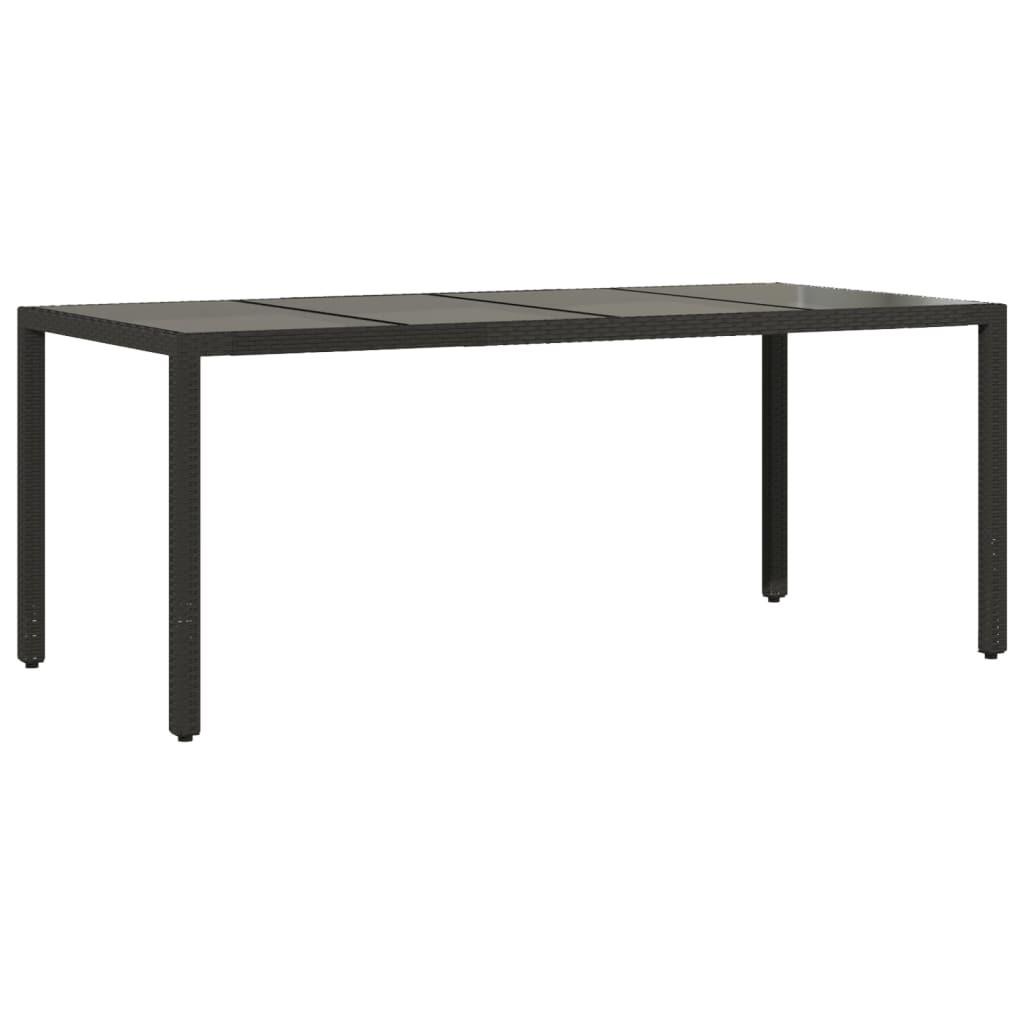 VidaXL Table de jardin rotin synthétique  