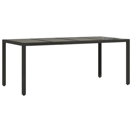 VidaXL Table de jardin rotin synthétique  