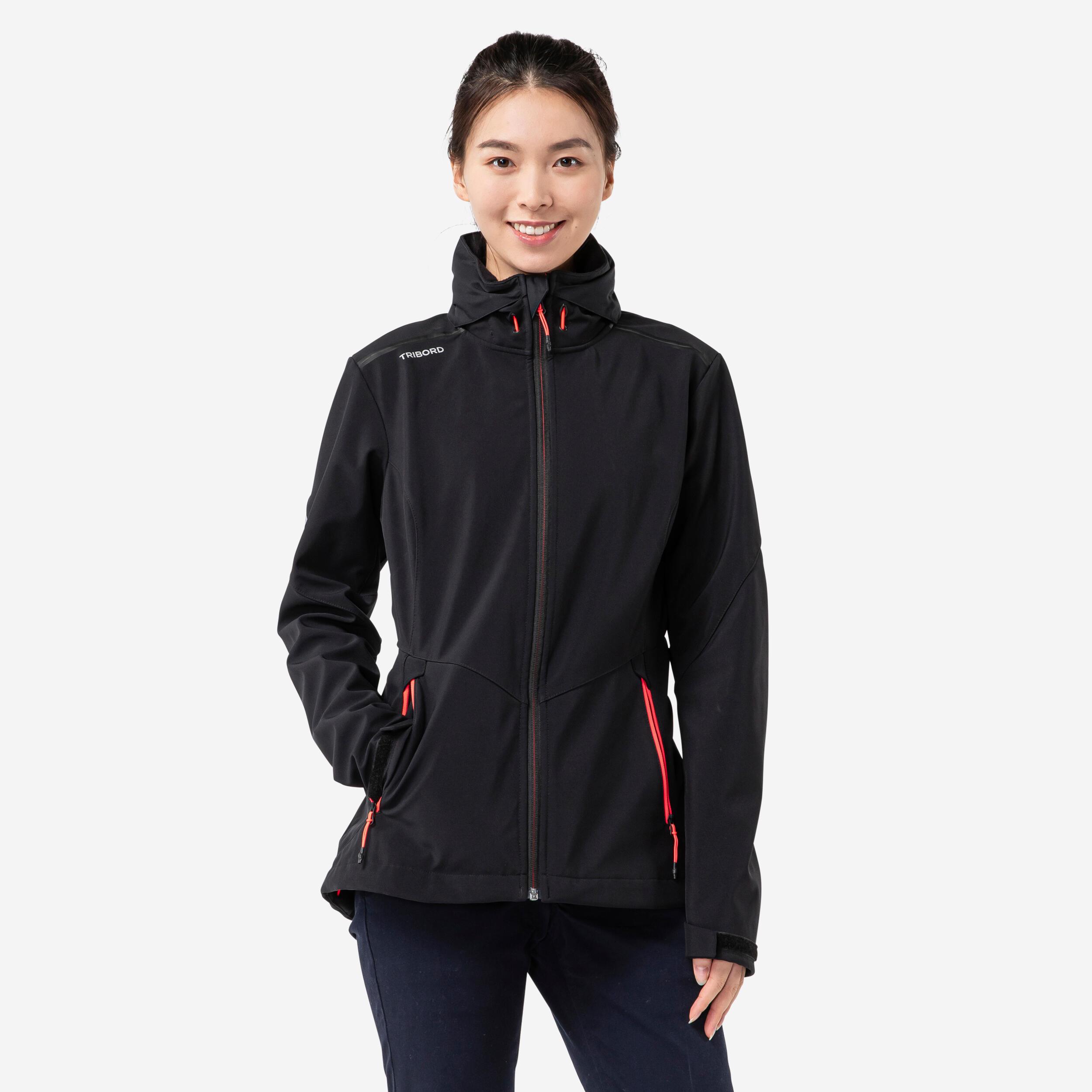 Image of Softshell-jacke - Sailing 500 Unisex Schwarz Leicht 36