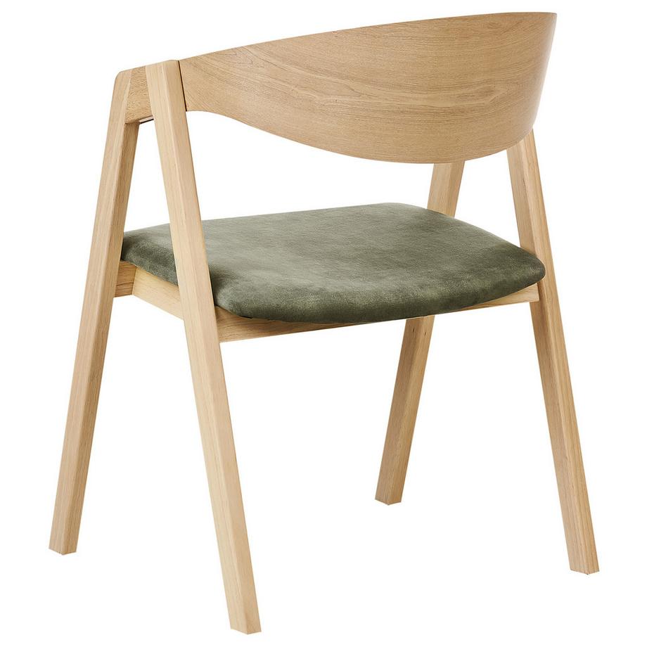 Beliani Esszimmerstuhl 2er Set aus MDF-Platte Retro YUBA  