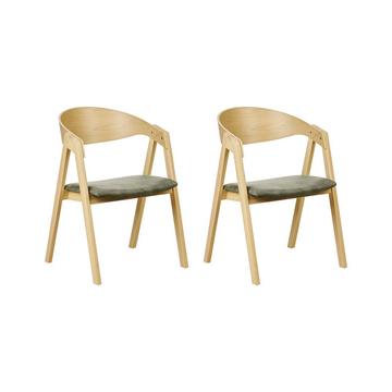 Lot de 2 chaises en Contreplaqué Traditionnel YUBA