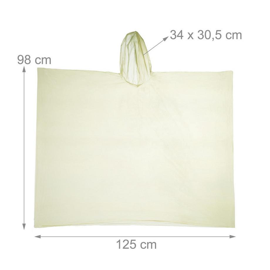 B2X  Einweg-Regenponcho, 20er-Set 