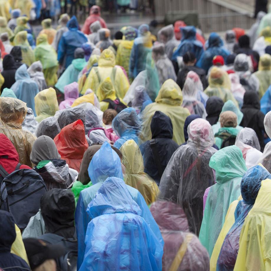 B2X  Einweg-Regenponcho, 20er-Set 