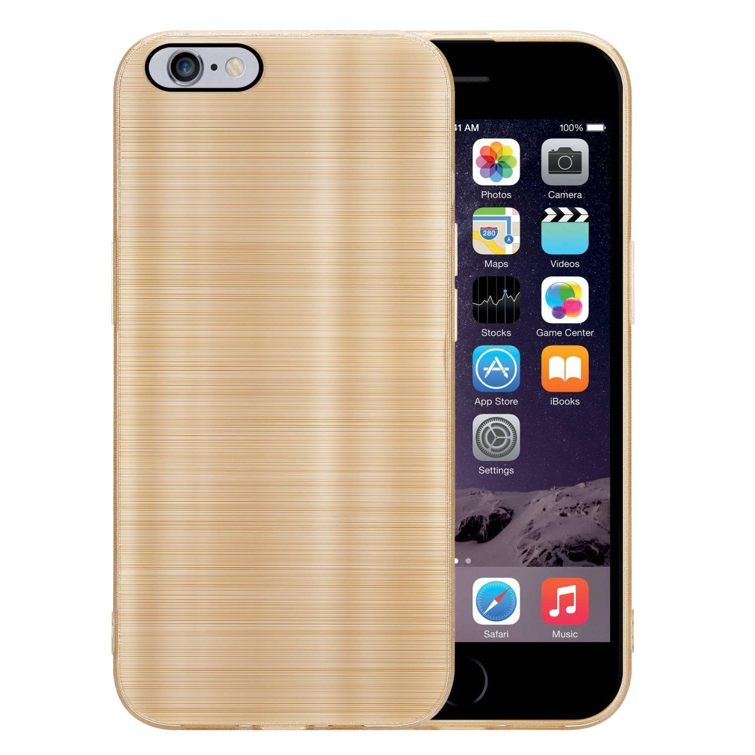 Cadorabo  Hülle für Apple iPhone 6 PLUS  6S PLUS im Brushed Design 