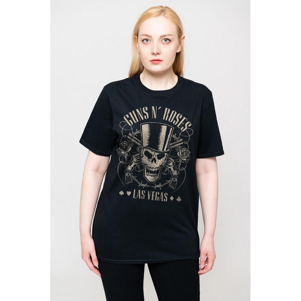 Guns N Roses  Top Hat, Skull & Pistols Las Vegas TShirt 