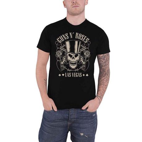 Guns N Roses  Top Hat, Skull & Pistols Las Vegas TShirt 