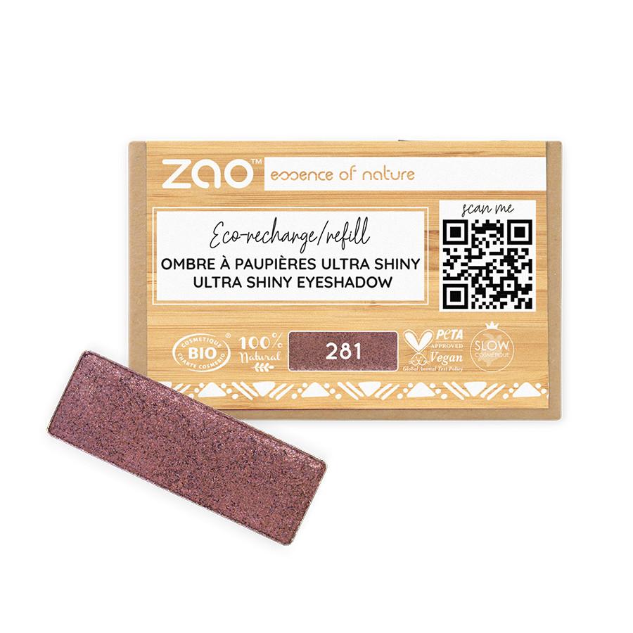 Image of Ultra Shiny Rechteckiger Lidschatten Nachfüllpack - Bio-zertifiziert Und Vegan Damen Bordeaux Sequin 1 pezzo