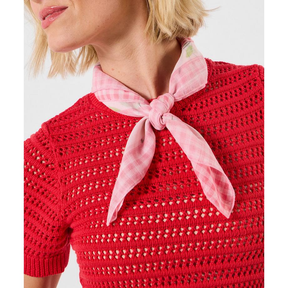 Halstuch mit Kirschmuster im Retro-Stil