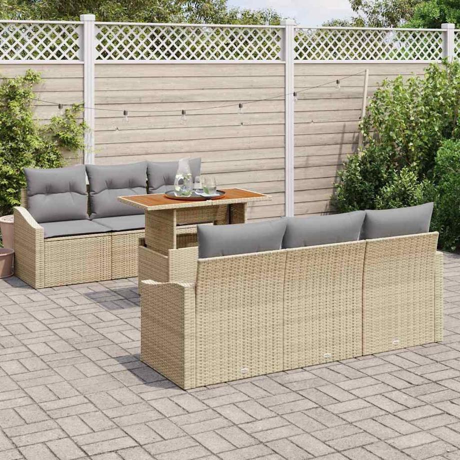 VidaXL Set di Mobili da Esterno Polyrattan  