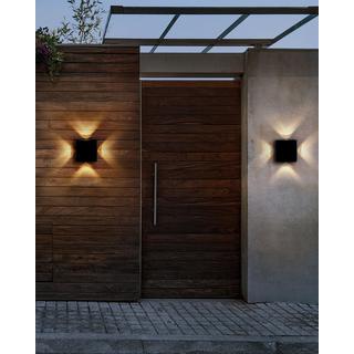 Beliani Lot de 2 appliques LED d'extérieur en Aluminium Moderne RAMAPO  